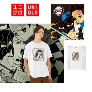 NWT Uniqlo Demon Slayer Unisex T-shirt Sz-L Kimetsuno Yaiba SOLD OUT/RARE online